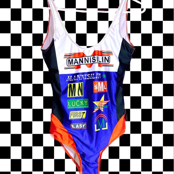 ROMWE Tops Race Car Body Suit Swimsuit Poshmark